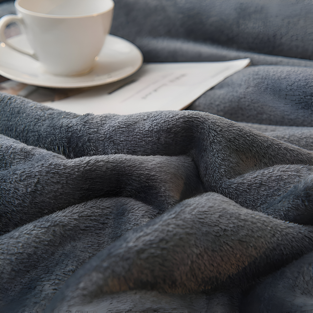 Manta de invierno reversible con forro polar y cremallera
