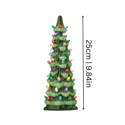 Árvore de Natal LED decorativa de mesa com temporizador