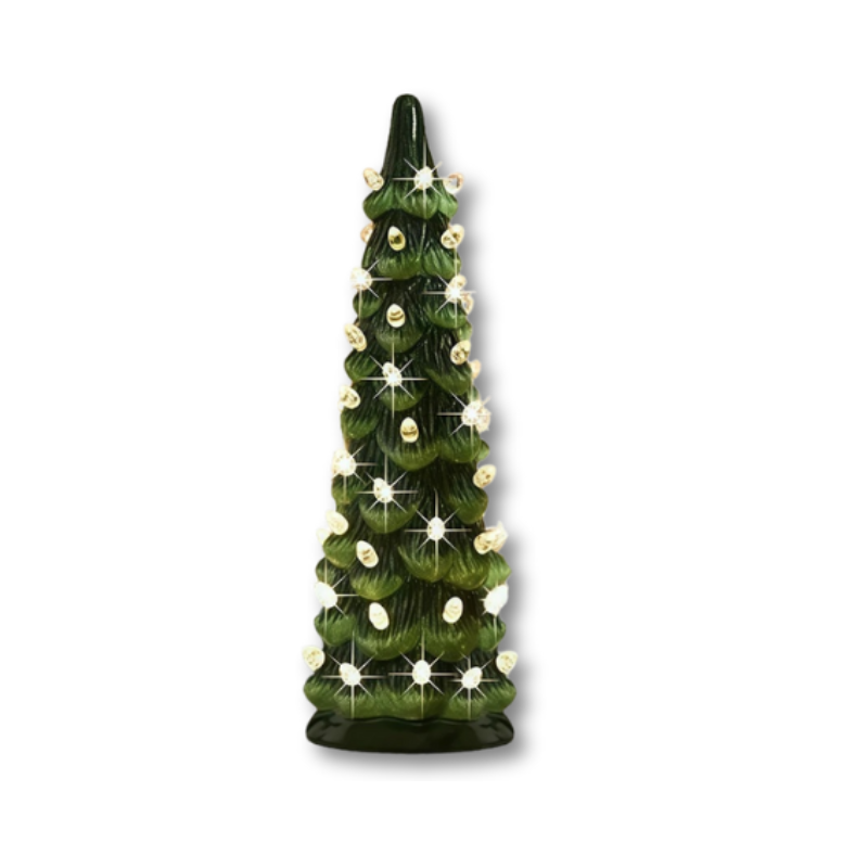Árvore de Natal LED decorativa de mesa com temporizador