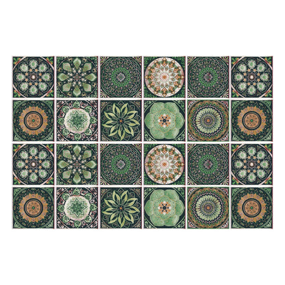 Selbstklebende Mandala-Fliesenaufkleber – 24er-Set