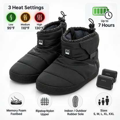 Pantuflas térmicas recargables con espuma viscoelástica