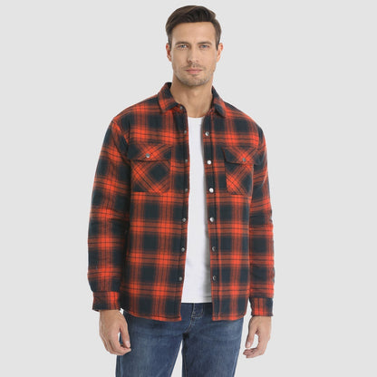 Camisa de franela forrada: cálida y duradera.
