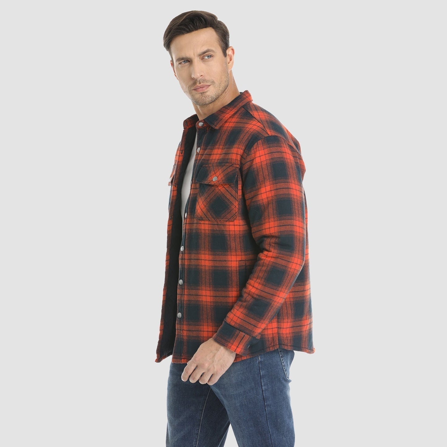Camisa de franela forrada: cálida y duradera.