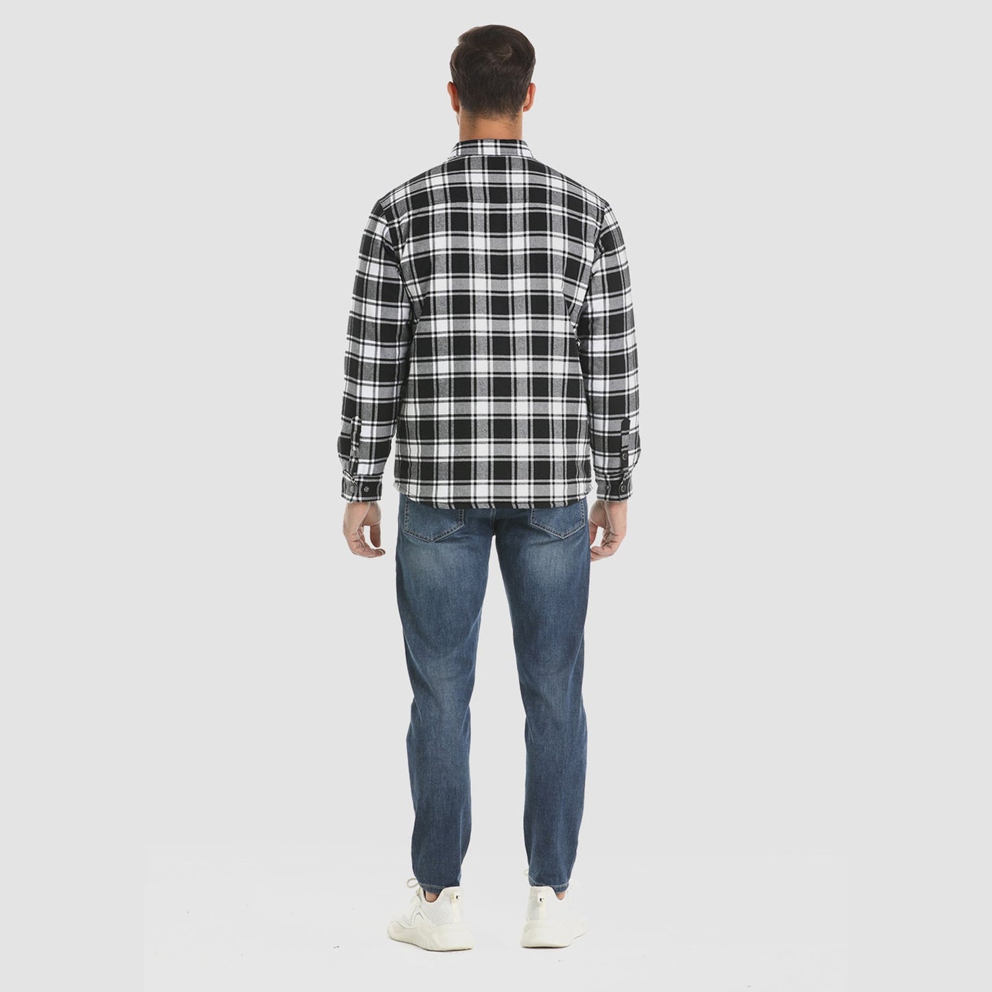 Camisa de franela forrada: cálida y duradera.