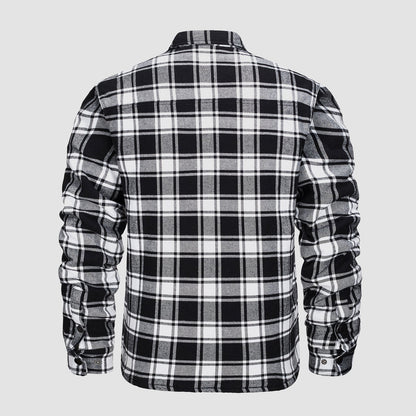 Camisa de franela forrada: cálida y duradera.