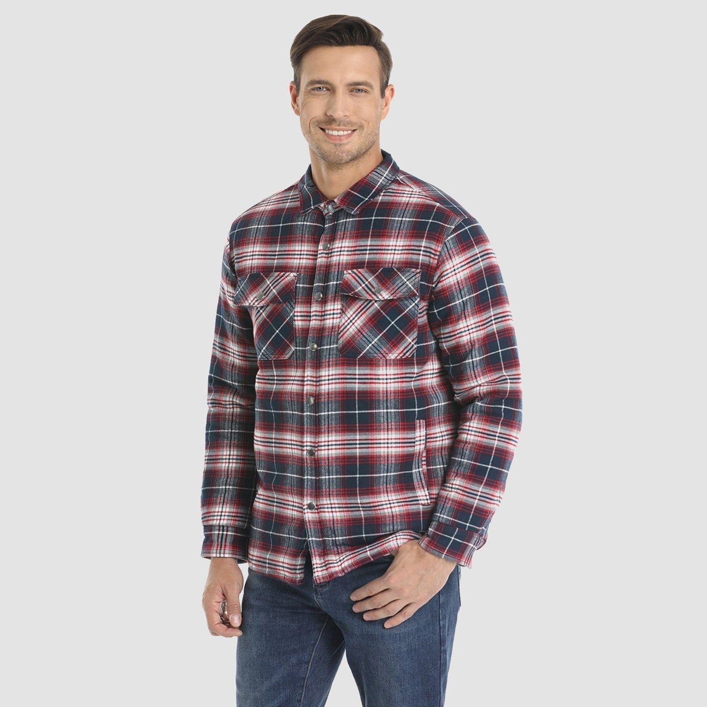 Camisa de franela forrada: cálida y duradera.