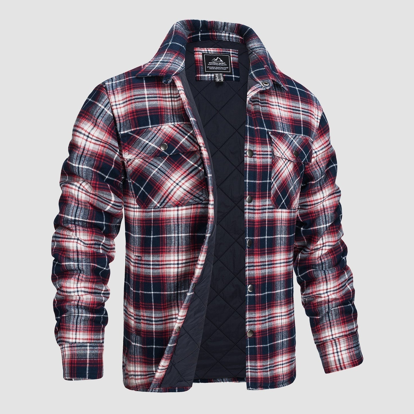 Camisa de franela forrada: cálida y duradera.