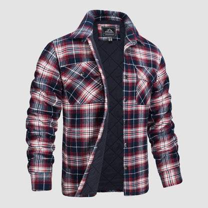 Camisa de franela forrada: cálida y duradera.