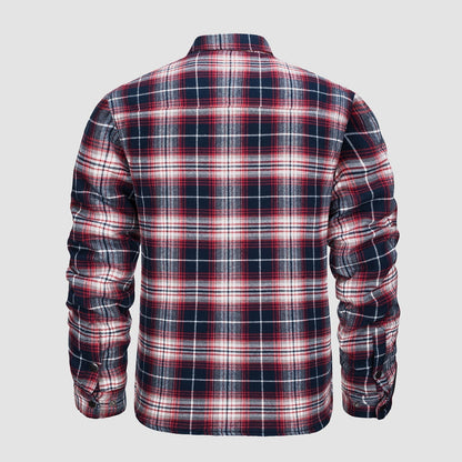 Camisa de franela forrada: cálida y duradera.