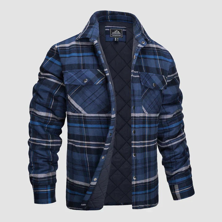 Camisa de franela forrada: cálida y duradera.