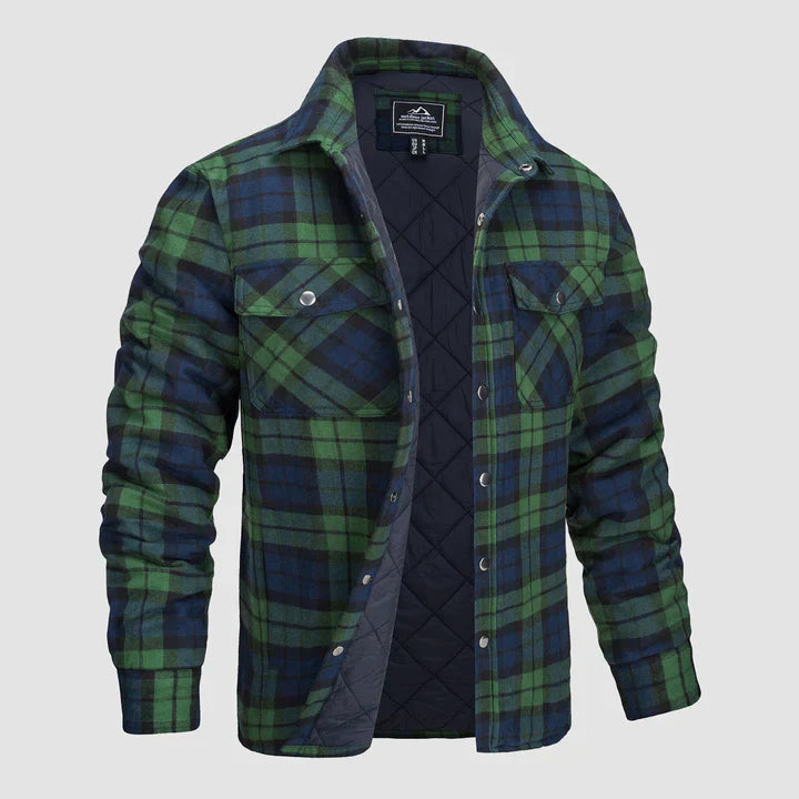 Camisa de franela forrada: cálida y duradera.