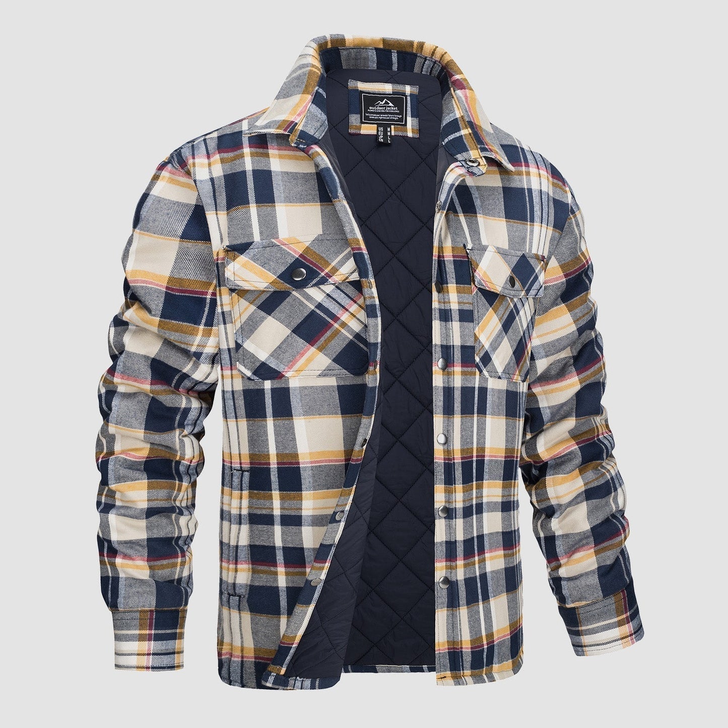 Camisa de franela forrada: cálida y duradera.