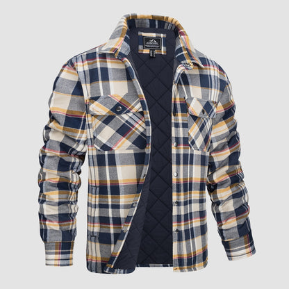 Camisa de franela forrada: cálida y duradera.