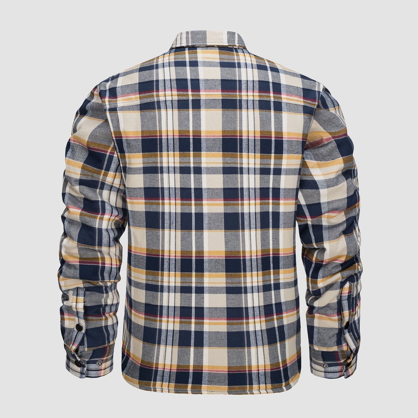 Camisa de franela forrada: cálida y duradera.