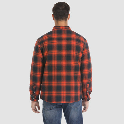 Camisa de franela forrada: cálida y duradera.