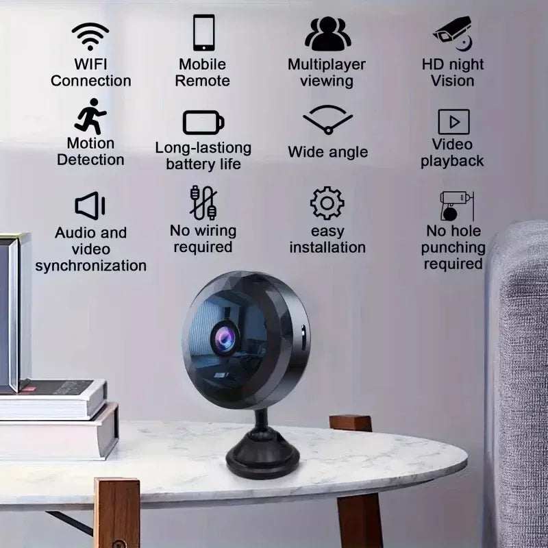 Magnetična mini WiFi kamera – Diskretna i pouzdana za dan i noć