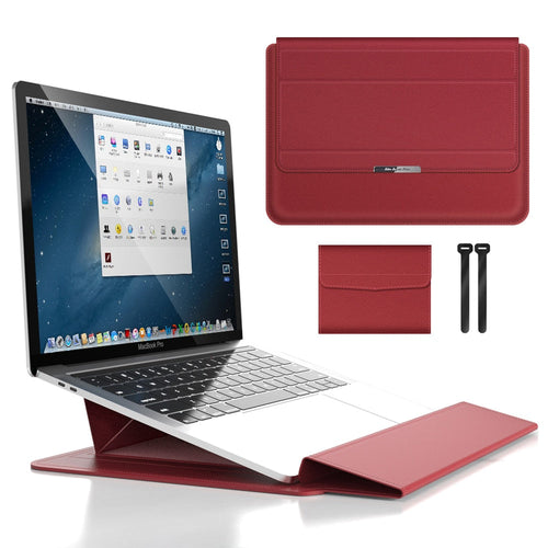 Laptop-Hülle mit faltbarem Ständer und Magnetverschluss