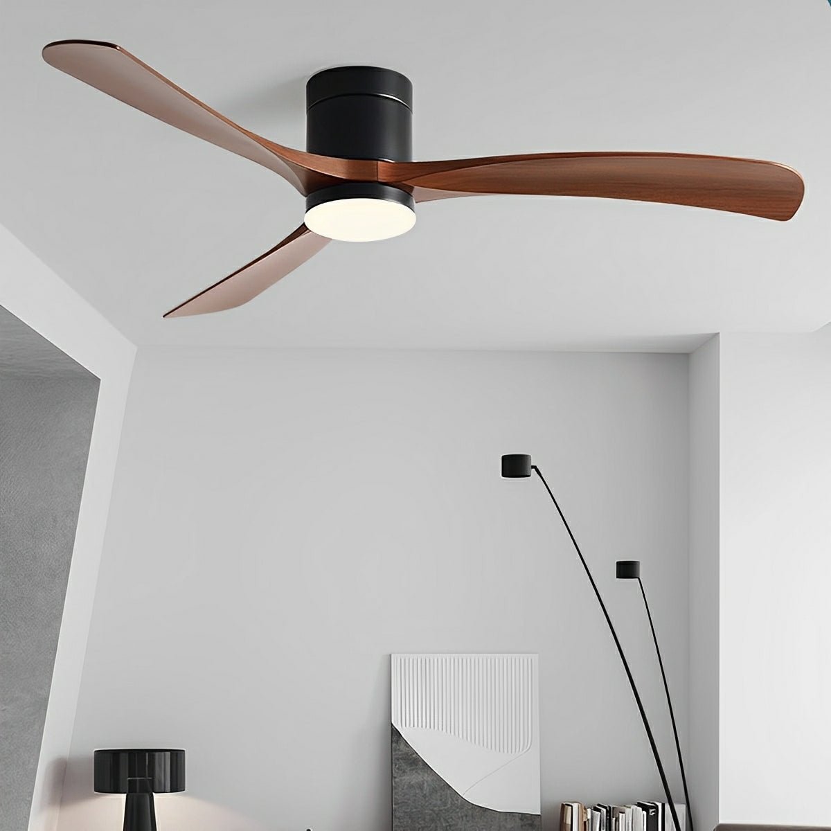 Dizajnerski stropni ventilator s LED-om – Tiha udobnost i moderno osvjetljenje