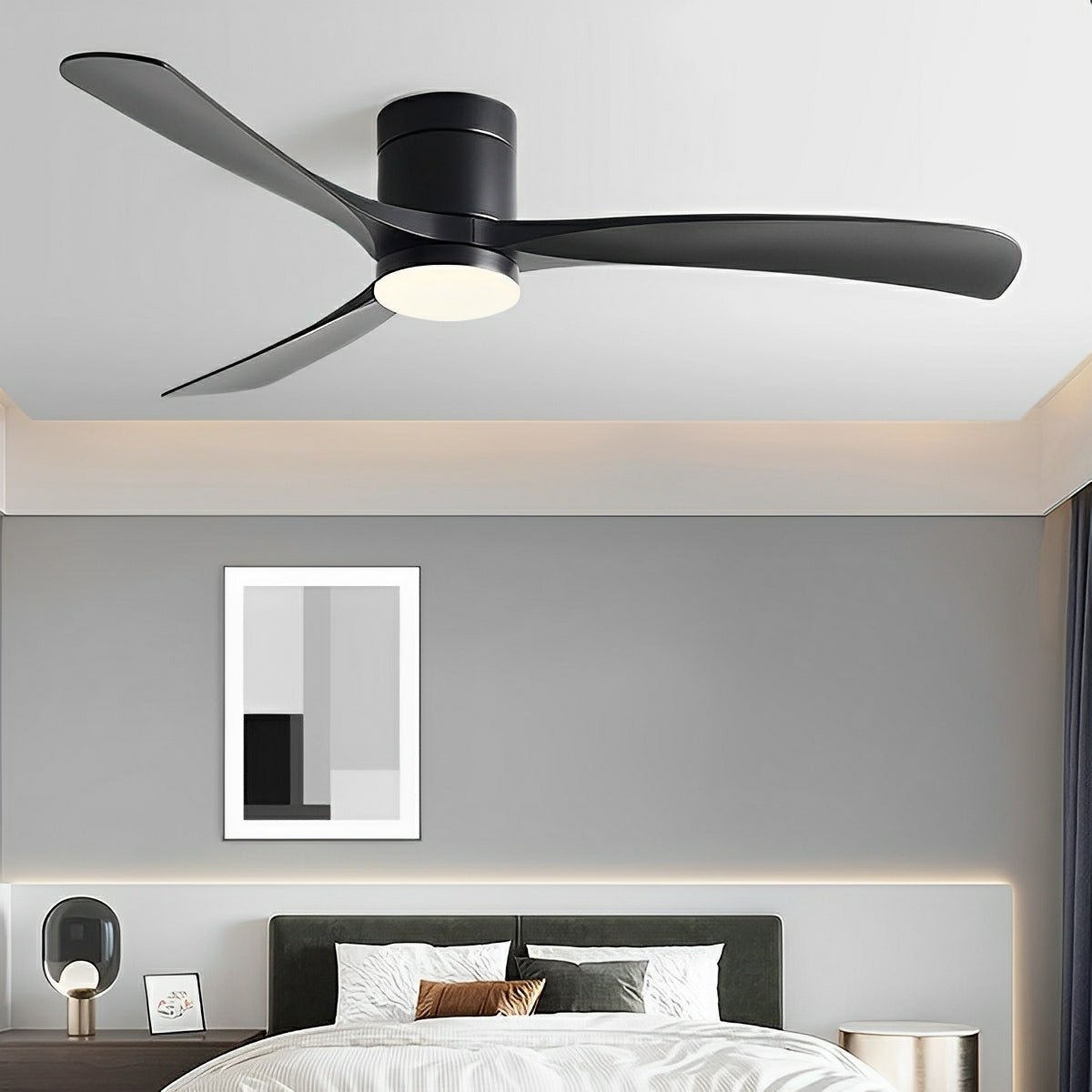 Dizajnerski stropni ventilator s LED-om – Tiha udobnost i moderno osvjetljenje