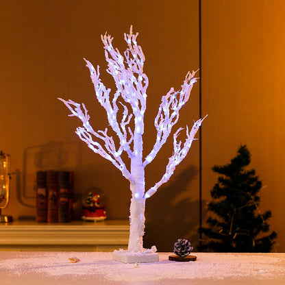 Árbol decorativo LED con ramas invernales iluminadas