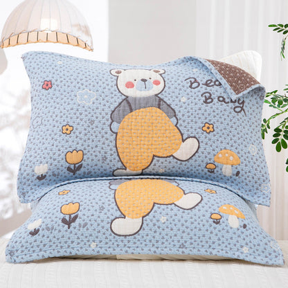 Funda decorativa para cojín con motivo invernal de animales
