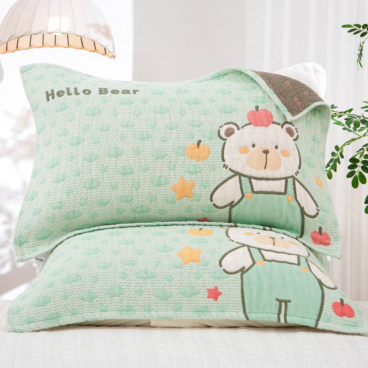 Funda decorativa para cojín con motivo invernal de animales