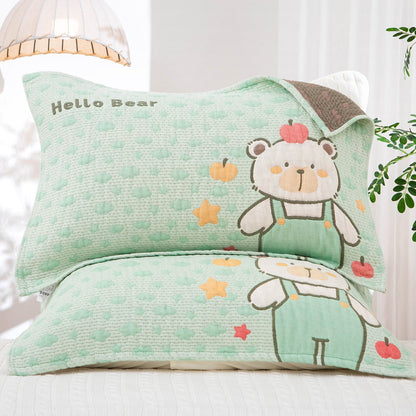 Funda decorativa para cojín con motivo invernal de animales