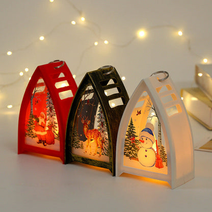 Farolillo decorativo de Navidad con motivos invernales