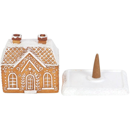 Dekoratives Lebkuchenhaus für Weihnachten