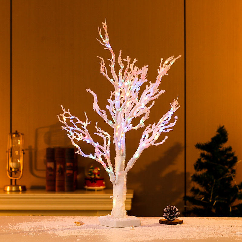 Árbol decorativo LED con ramas invernales iluminadas