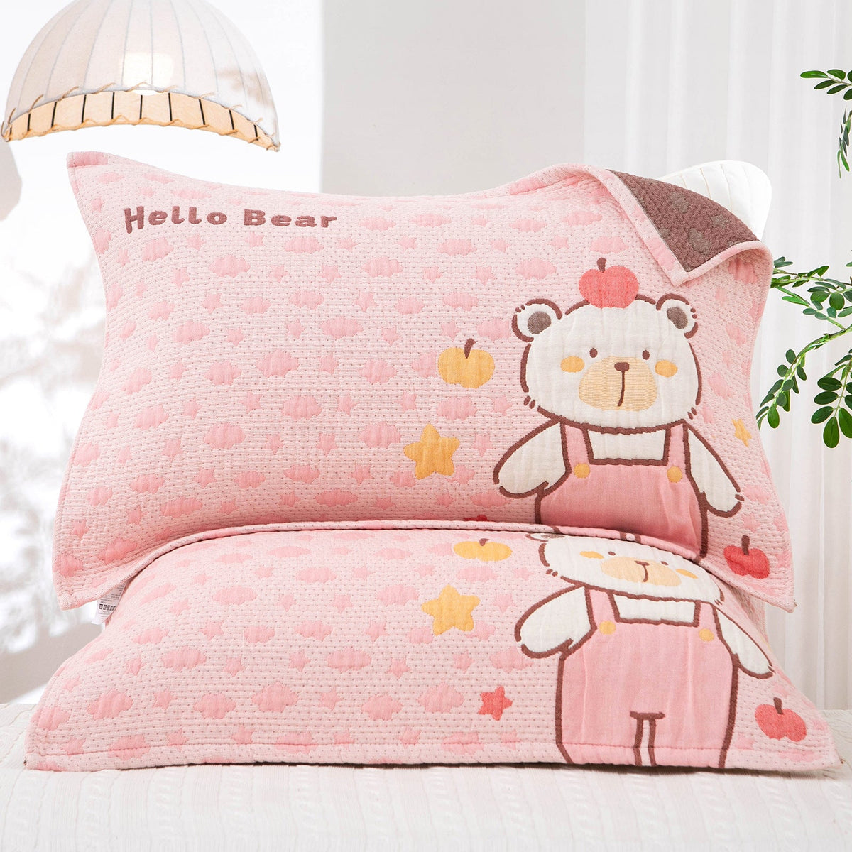 Funda decorativa para cojín con motivo invernal de animales