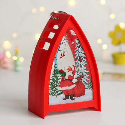 Farolillo decorativo de Navidad con motivos invernales