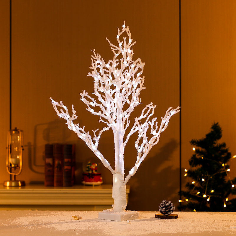 Árbol decorativo LED con ramas invernales iluminadas