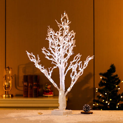 Árbol decorativo LED con ramas invernales iluminadas