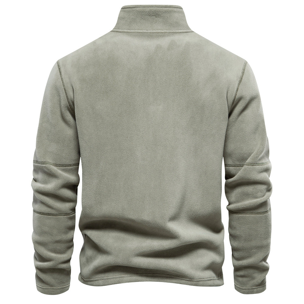 Zimski topli flis pulover za muškarce – Udoban i moderan