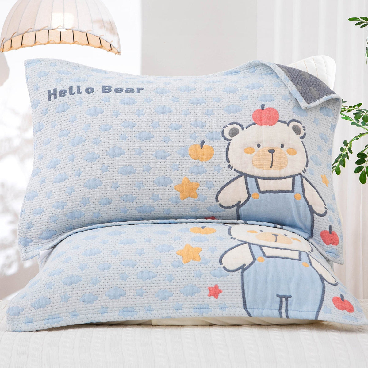 Funda decorativa para cojín con motivo invernal de animales