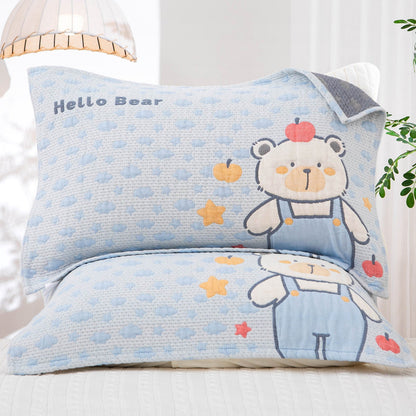 Funda decorativa para cojín con motivo invernal de animales