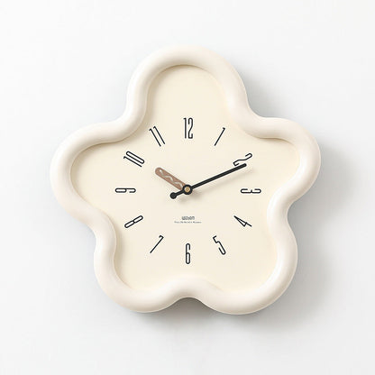 Reloj de pared con forma de flor, péndulo y mecanismo de cuarzo silencioso