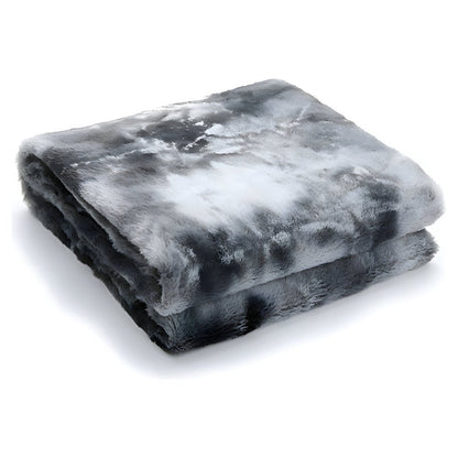 Weiche Fleecedecke mit Batikmuster