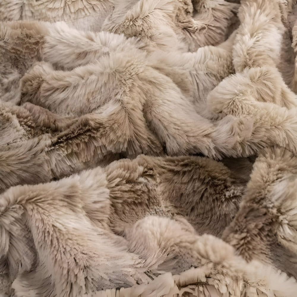 Weiche Fleecedecke mit Batikmuster