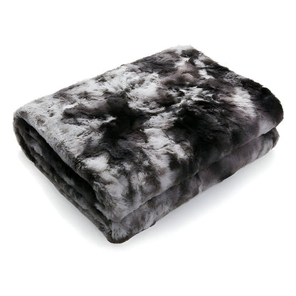 Weiche Fleecedecke mit Batikmuster