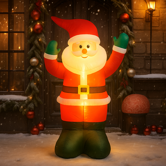 Figuras navideñas LED inflables para exteriores