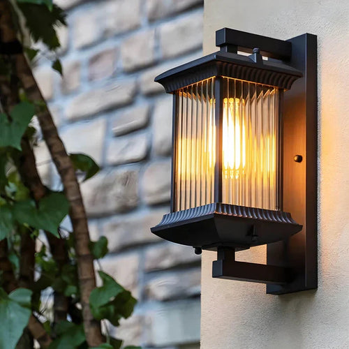 Lámpara de pared exterior estilo farol