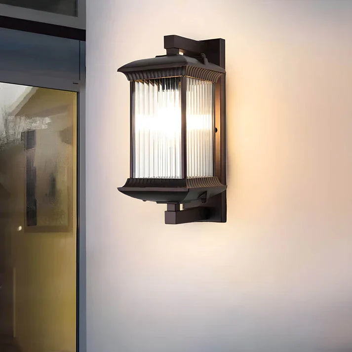 Lámpara de pared exterior estilo farol