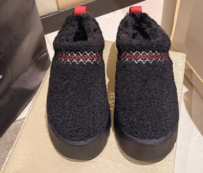 Damen Winter-Slipper mit weichem Teddy-Obermaterial