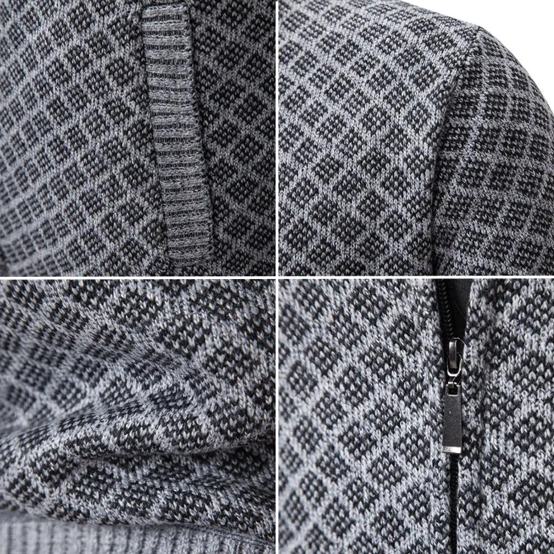 Chaqueta clásica de punto tipo cárdigan: elegante y cómoda.
