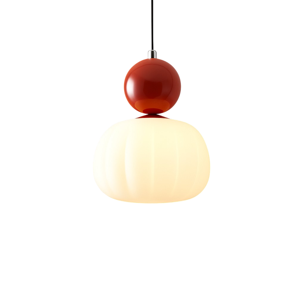 Candeeiro suspenso Art Déco com cúpula redonda