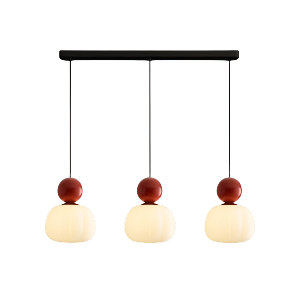 Candeeiro suspenso Art Déco com cúpula redonda