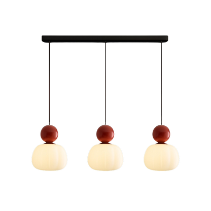 Candeeiro suspenso Art Déco com cúpula redonda