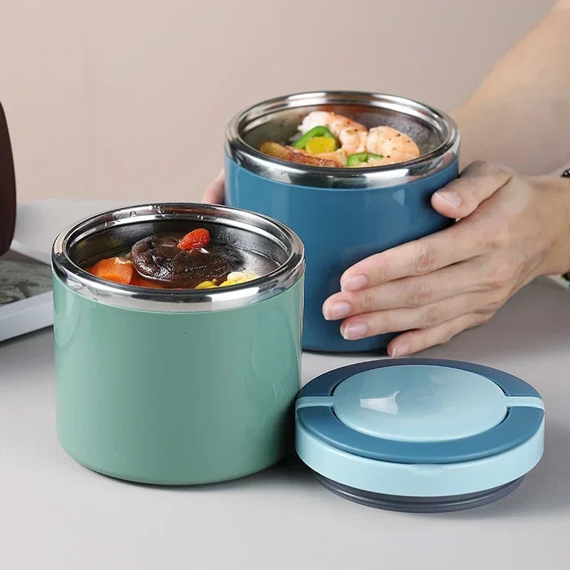 Recipiente térmico para comida de acero inoxidable de 630/1000 ml